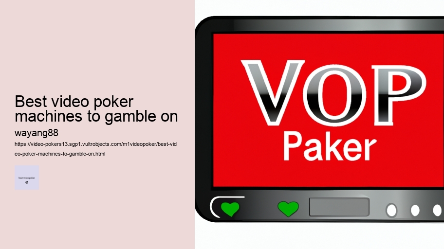 best video poker machines to gamble on