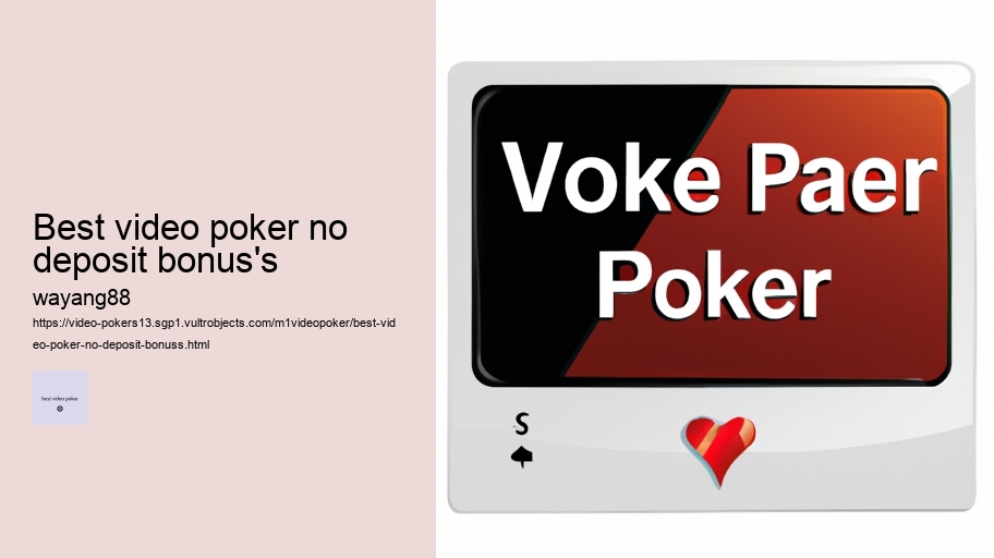 best video poker no deposit bonus's