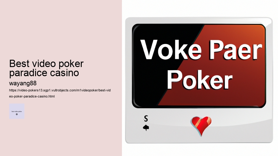 best video poker paradice casino