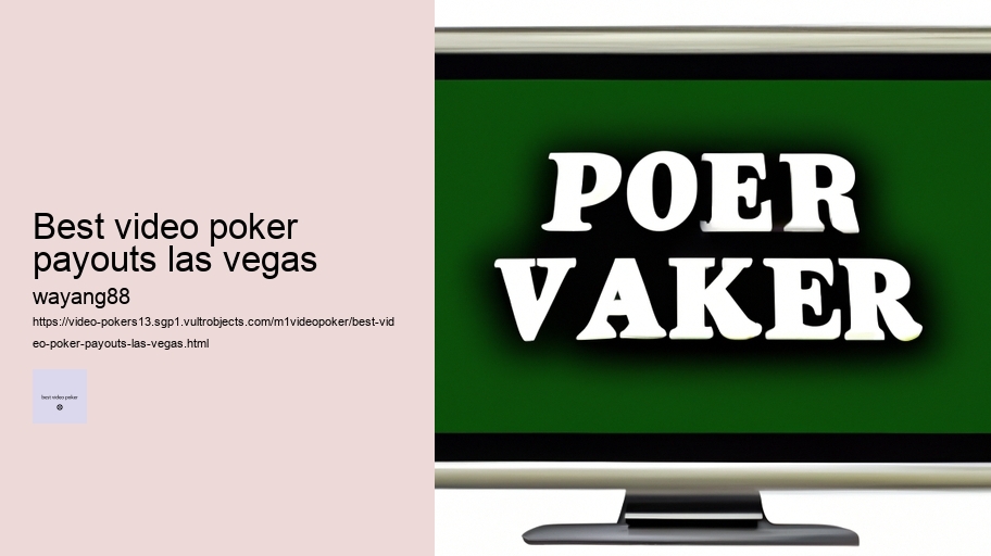 best video poker payouts las vegas