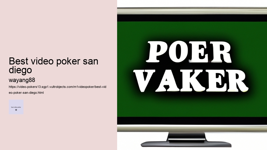 best video poker san diego