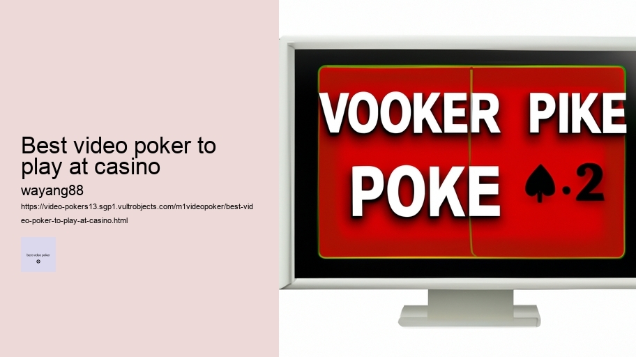 best video poker to play at casino