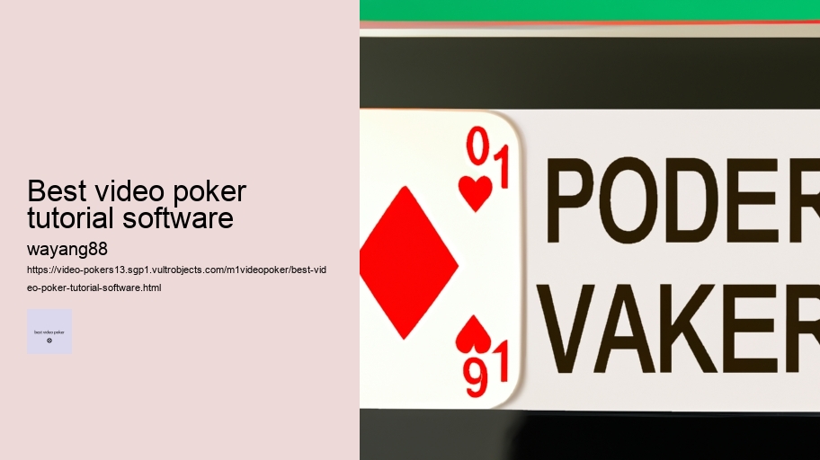 best video poker tutorial software